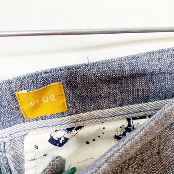 Pilcro And The Letterpress Womens Blue Flat Front Pockets Wide Leg Pants Size 02 - Picture 5 of 8